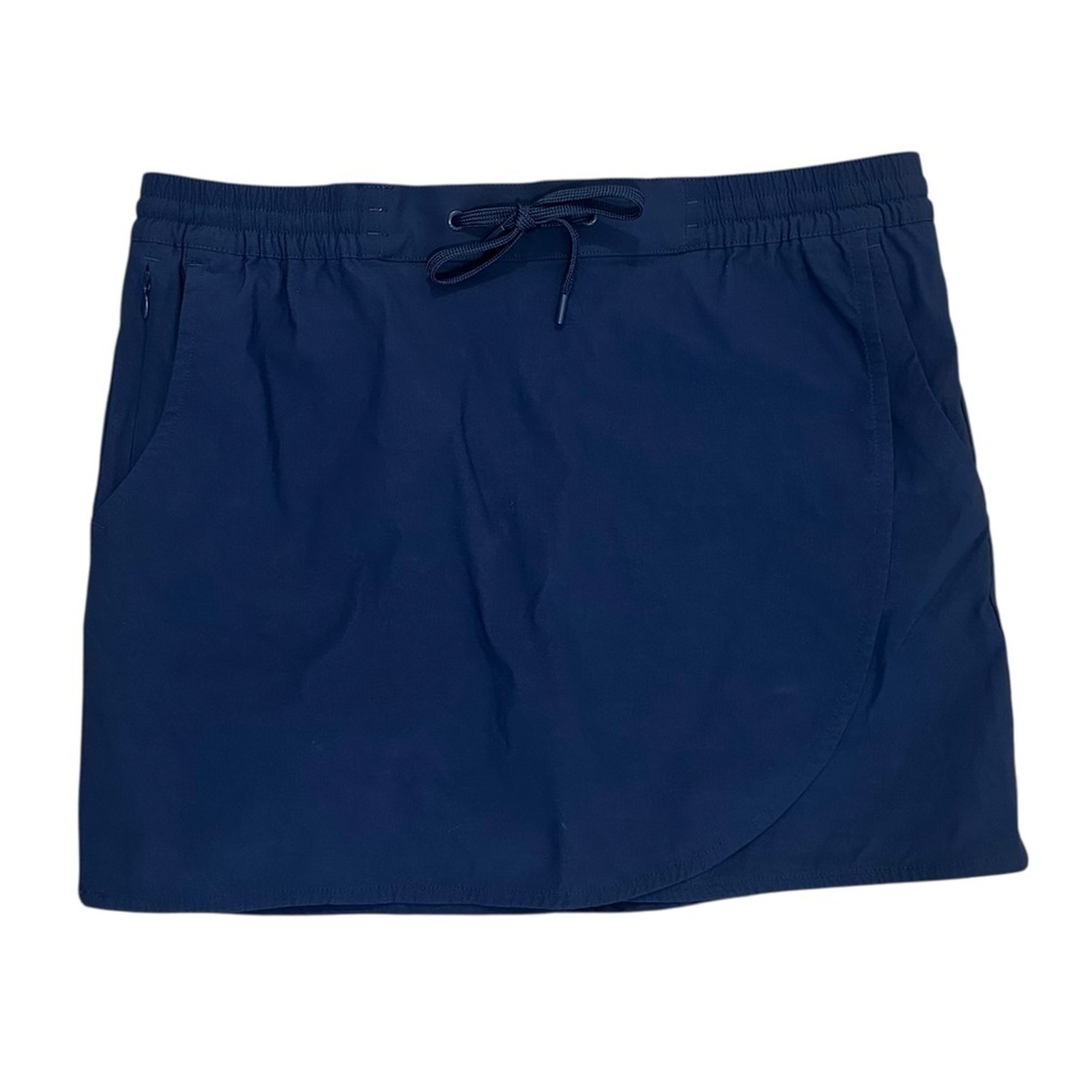 Eddie Bauer Women's Large Navy Blue Athletic Golf Tennis Pickleball Sport Skirt